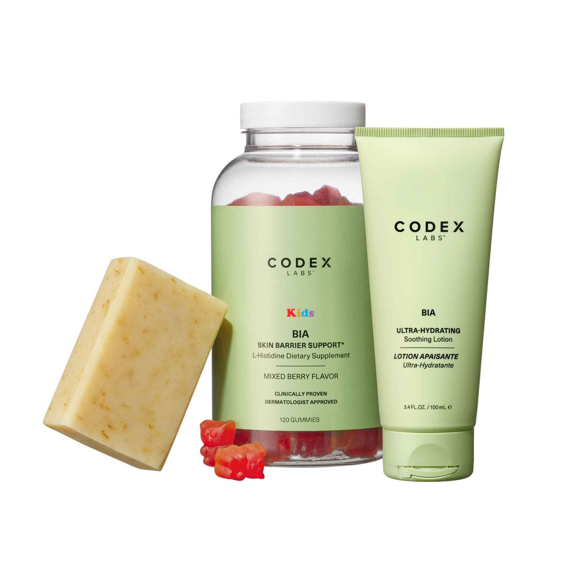 Kids Eczema Relief - Skin Barrier Bundle: Soap, Lotion & Supplement  (Age: 4-12)