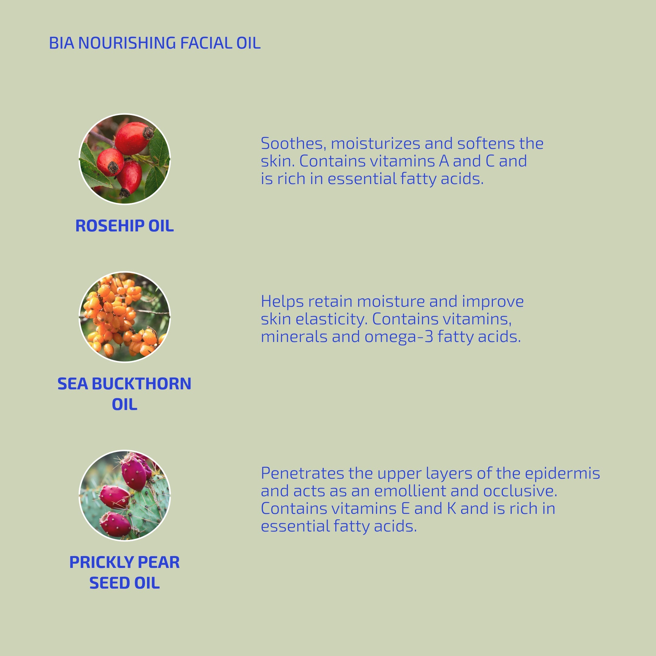 BIA Nourishing Facial Oil for Dry & Sensitive Skin