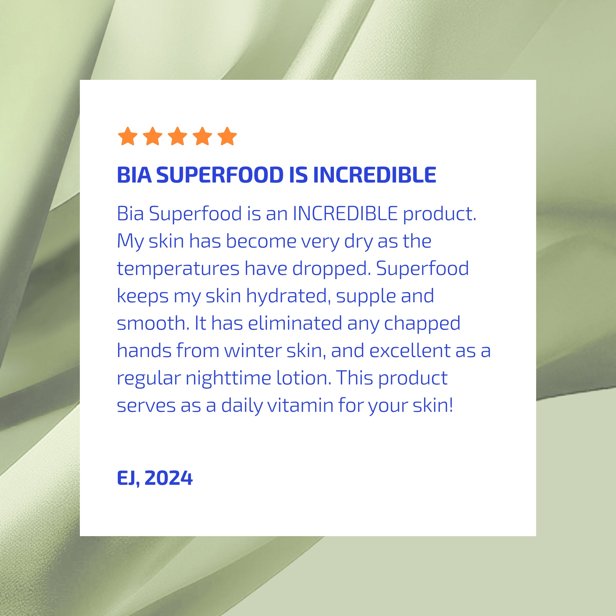 Hydrating Face Moisturizer for Dry & Sensitive Skin – BIA Skin Superfood 2.0