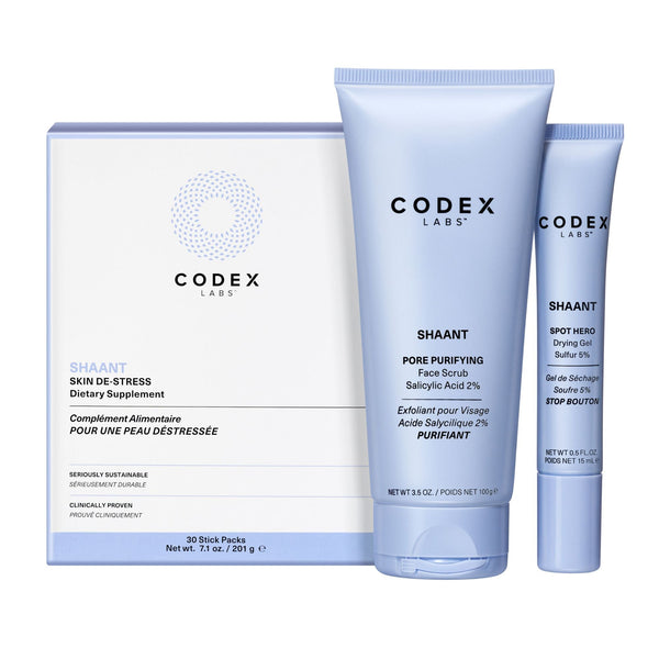 Hormonal Acne Treatment Bundle – Breakout Control System with Salicylic Acid & Supplement (12+)