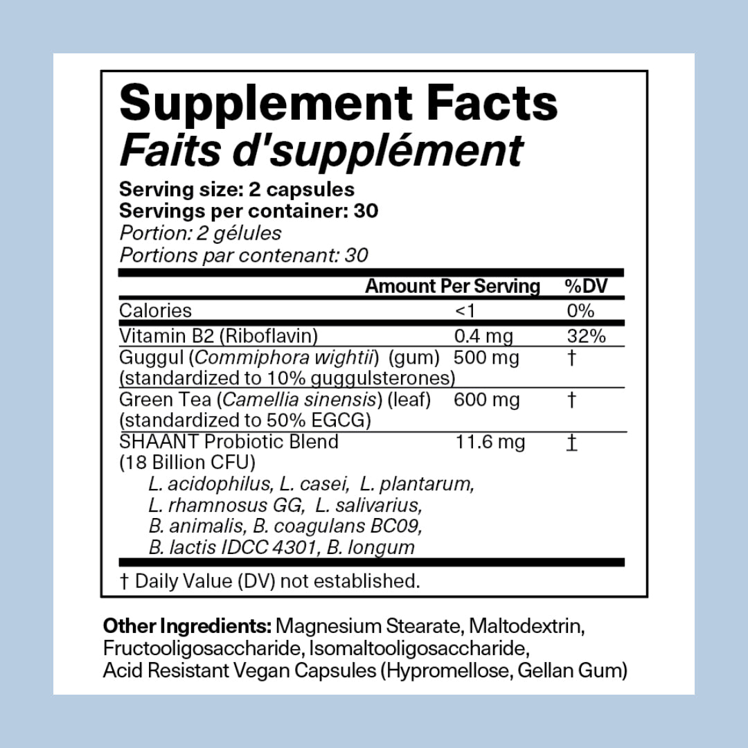 Acne & Stress Support Supplement Bundle – Probiotic + Skin De-Stress System