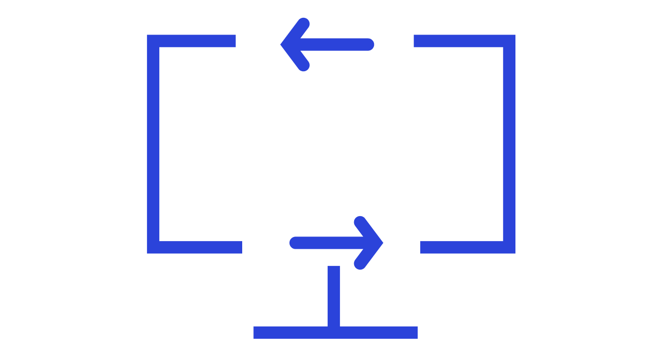 Icon of a desktop.